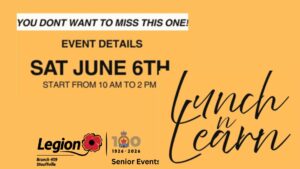 Lunch and Learn - Seniors' Event @ Stouffville Legion Branch 459 | Whitchurch-Stouffville | Ontario | Canada
