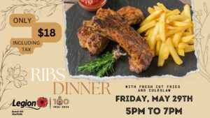 Ribs Dinner May 2026 @ Stouffville Legion Branch 459 | Whitchurch-Stouffville | Ontario | Canada