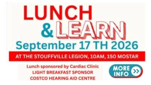 Lunch and Learn - Seniors' Event @ Stouffville Legion Branch 459 | Whitchurch-Stouffville | Ontario | Canada